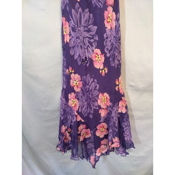 Signature by Robbie Bee Floral Silk Dress - Picture 6 of 8